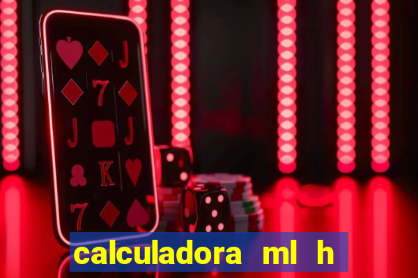 calculadora ml h para mcg kg min